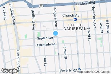 Map image of the property - 2605 Snyder Ave