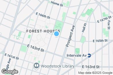 Map image of the property - 796 E 165th St