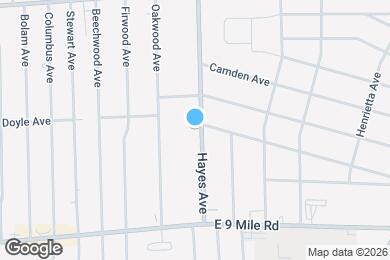 Map image of the property - 22911 Hayes Ave