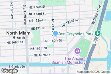 Map image of the property - 16975 NE 21st Ave