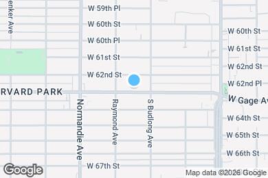 Map image of the property - 1229 1/2 W Gage Ave