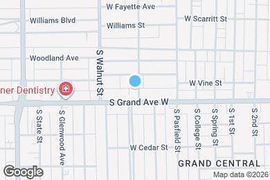 Map image of the property - 1221 S Henrietta St