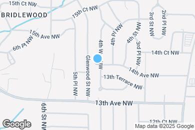 Map image of the property - 1344 4th Way NW