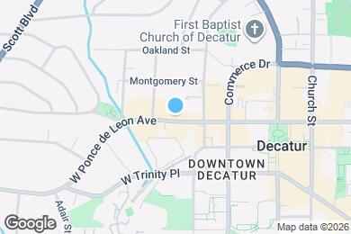 Map image of the property - 335 W Ponce de Leon Ave
