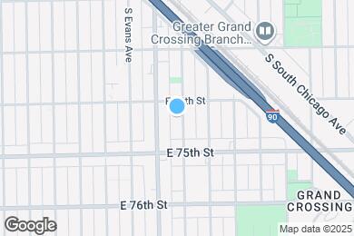 Map image of the property - 7414 S Maryland Ave