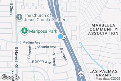 Map image of the property - 2357 S Lorena