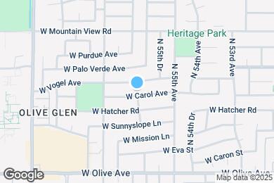 Map image of the property - 5552 W Carol Ave