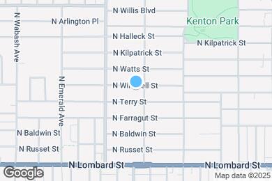 Map image of the property - 2722 N Winchell St