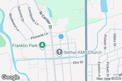 Map image of the property - 411 N Vine St