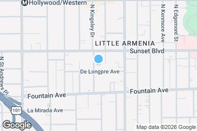 Map image of the property - 1412 N Kingsley Dr
