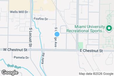 Map image of the property - 719 S College Ave