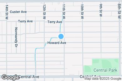 Map image of the property - 1107 Howard Ave
