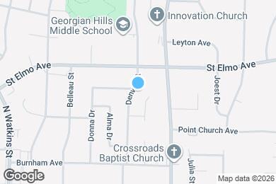 Map image of the property - 3830 Denver St