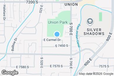 Map image of the property - 615 E Carmel Dr