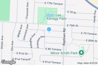 Map image of the property - 9707 E 79th Terrace