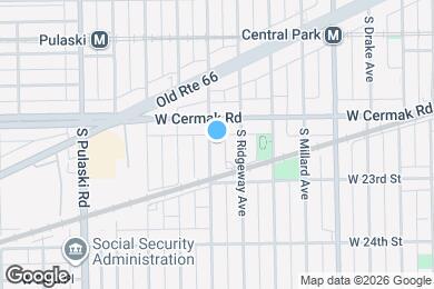 Map image of the property - 2223 S Hamlin Ave