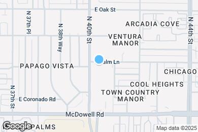 Map image of the property - 4017 E Palm Ln