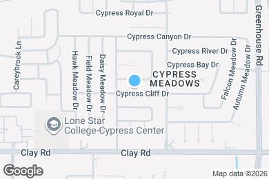 Map image of the property - 19446 Cypress Cliff Dr