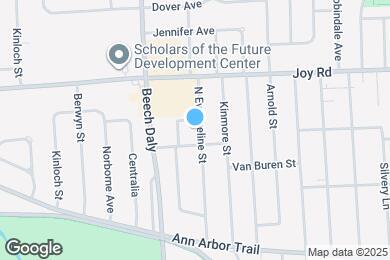 Map image of the property - 8635 N Evangeline St