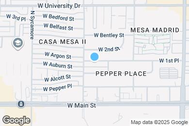 Map image of the property - 1537 W 1st Pl