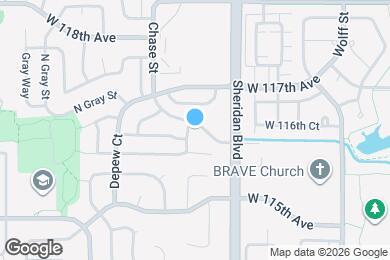 Map image of the property - 5350 W 116th Ave