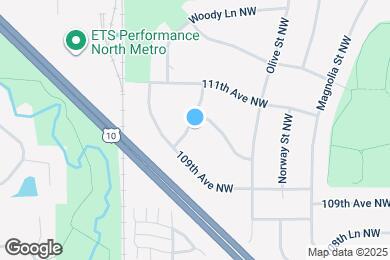 Map image of the property - 10919 Woody Ln NW