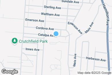 Map image of the property - 1821 Catalpa Ave