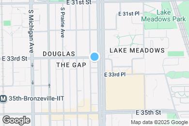 Map image of the property - 3313 S Calumet Ave