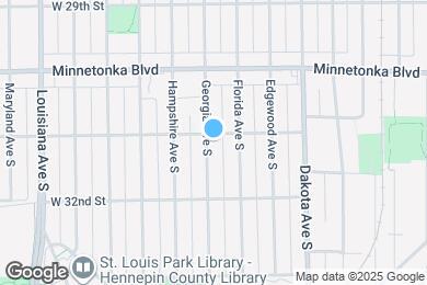 Map image of the property - 3105 Georgia Ave S