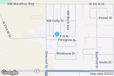 Map image of the property - 1740 Peregrine Dr