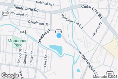 Map image of the property - 405 Cedar Lane Rd