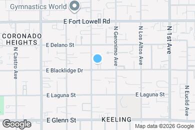 Map image of the property - 315-319 E Blacklidge Dr