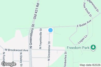 Map image of the property - 812 N Greenbriar St