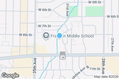 Map image of the property - 821 31st Ave