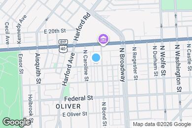 Map image of the property - 1512 E Lafayette Ave