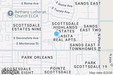 Map image of the property - 8562 E Indian School Rd