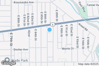 Map image of the property - 1331 E 86th St