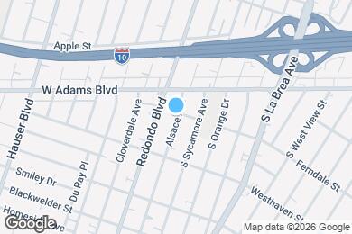 Map image of the property - 2703 Alsace Ave