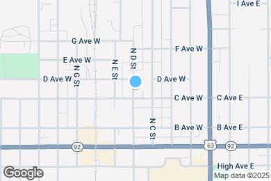 Map image of the property - 406 N D St