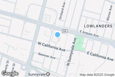 Map image of the property - Sunnyvale Town Center Apartments