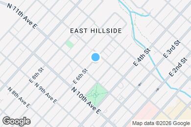 Map image of the property - 1120 E 6th St