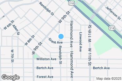 Map image of the property - 1301 Grant Ave