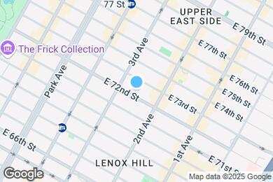 Map image of the property - 221 E 72nd St
