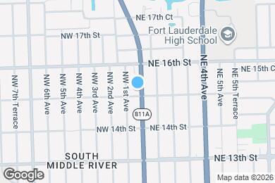 Map image of the property - 1505 N Andrews Ave