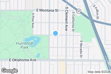 Map image of the property - 1031 E Idaho St
