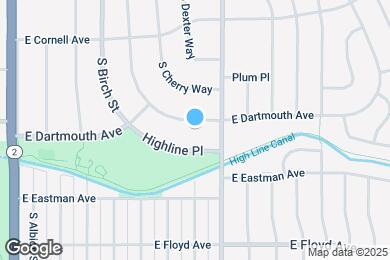 Map image of the property - 4706 E Dartmouth Ave