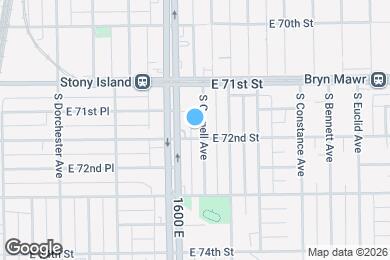 Map image of the property - 7150-52 S Cornell Ave