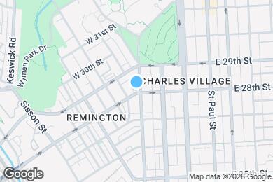 Map image of the property - 2800 N Howard St