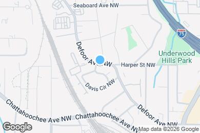 Map image of the property - 1812 Defoor Ave NW