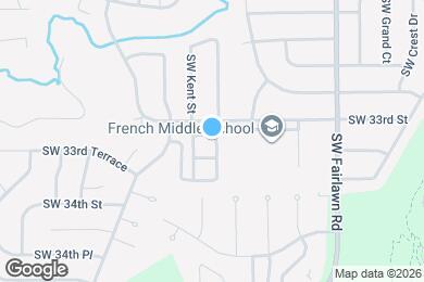 Map image of the property - 5503 SW Chapella St